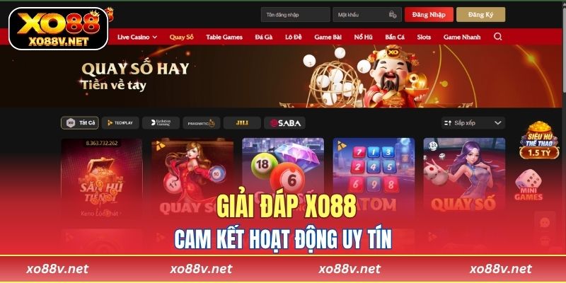 Giải đáp XO88 cam kết hoạt động uy tín