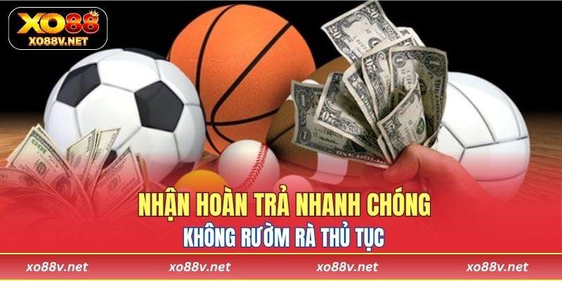 Nền tảng hỗ trợ người chơi nhận hoàn trả nhanh chóng không rườm rà thủ tục